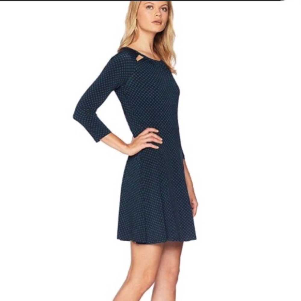 🆕Michael Kors Sun Dot 3/4 Sleeve Midi Dress